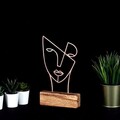 Decoratiune, Mask, 17x30x3.5 cm, Metal, Bronz
