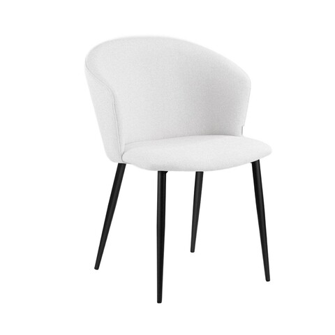 Scaun Lujo, Homla, 59x56.5x81 cm, metal/poliester, bej deschis