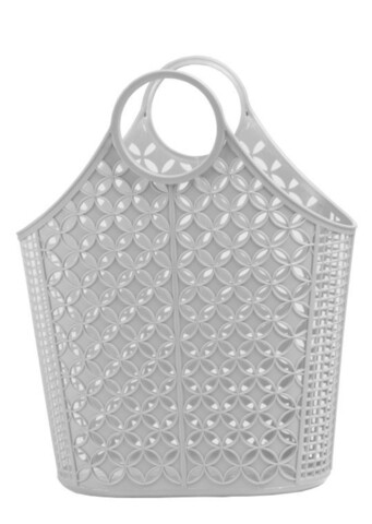 Cos de cumparaturi shopper, domotti, 40x16x46 cm, gri