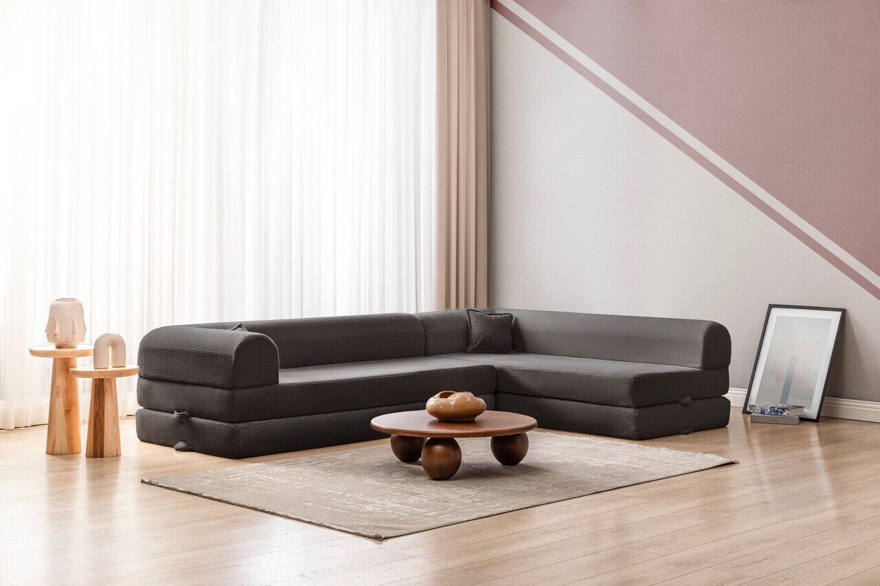 Coltar, Atelier del Sofa, 118FVL1506, Tesatura plus reiata, Antracit