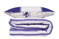 Lenjerie de pat dubla King, 3 piese, 220x240 cm, 100% bumbac ranforce, Beverly Hills Polo Club, BHPC 029, lila