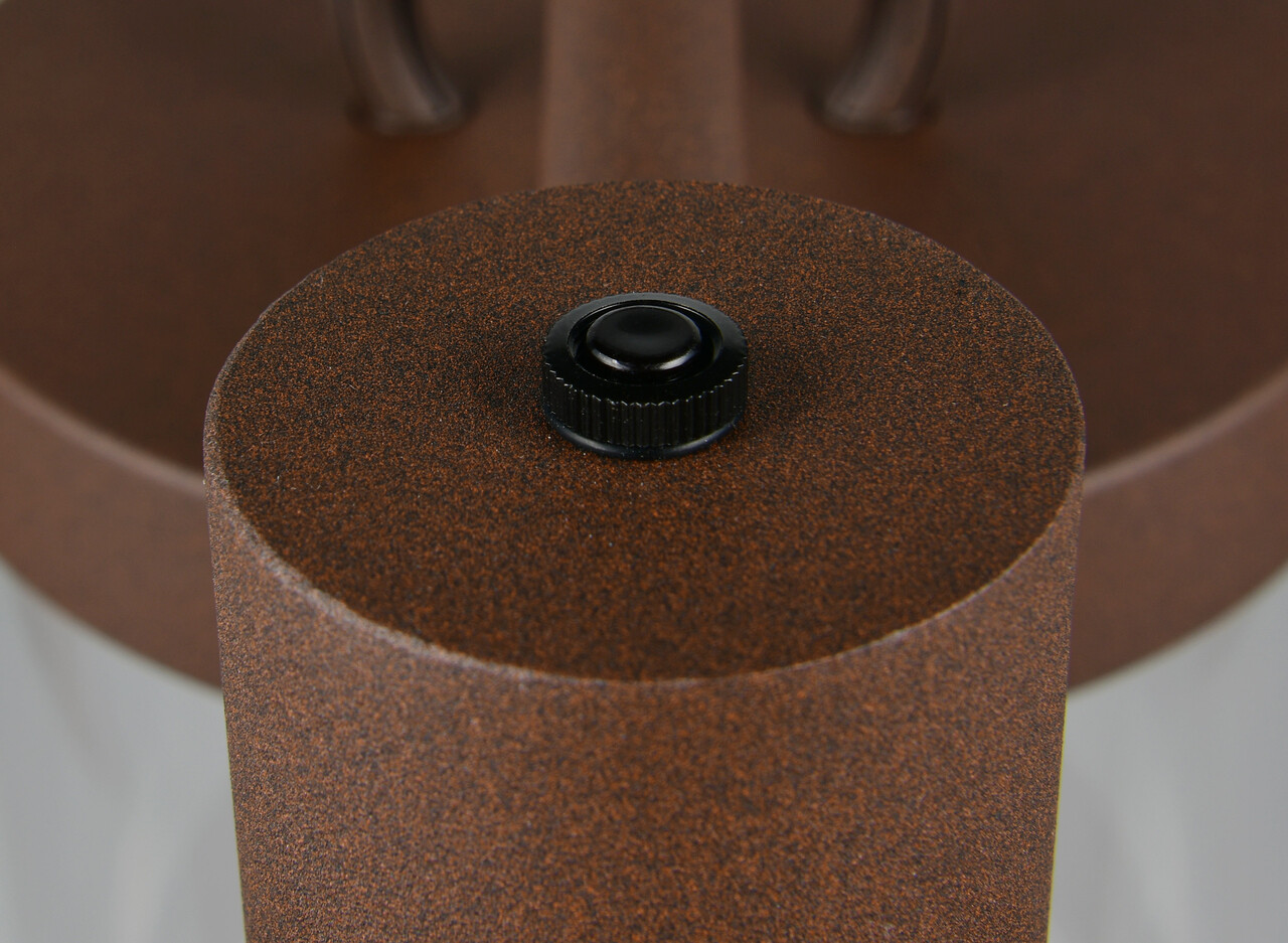 Lampadar de exterior Sambesi, TRIO, 51x240 cm, 28W, 3x E27, aluminiu, ruginiu