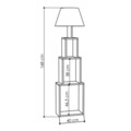 Lampadar Homitis, Tower -  Light Mocha, Blue, 15x40x168 cm