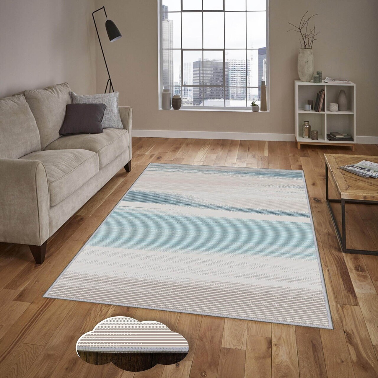 Covor Eexfab1204 140x220 cm Poliester Multicolor
