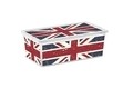 Cutie depozitare cu capac, KIS C-Box Union Jack M, 18 L, plastic