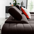 Coltar extensibil dreapta 3 locuri ELTAP, RT-22VE, Grayson, 278x205x92 cm, lemn/poliester, maro