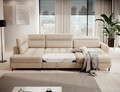 Coltar extensibil dreapta 4 locuri ELTAP, RT-18TOS, Berrto, 306x165x100 cm, lemn/poliester, bej deschis