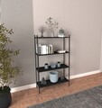 Corp biblioteca, Caliente, Marta, 80x126x30 cm, PAL, Negru