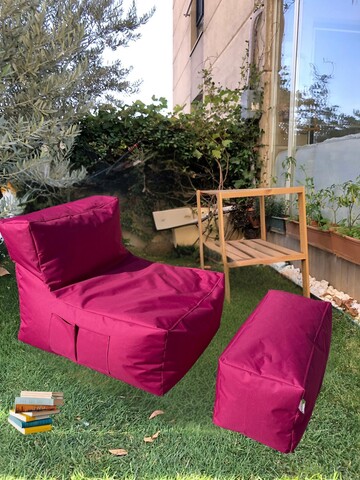 Set fotolii tip puf (2 piese), Pufito, 535PFT1214, Poliester, Roz