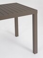 Masa pentru gradina Hilde, Bizzotto, 130 x 68 x 75 cm, aluminiu, maro coffee
