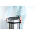 Cos de gunoi cu soft touch, Brabantia, Matt, 60 L, 40x40x71 cm, otel, negru mat