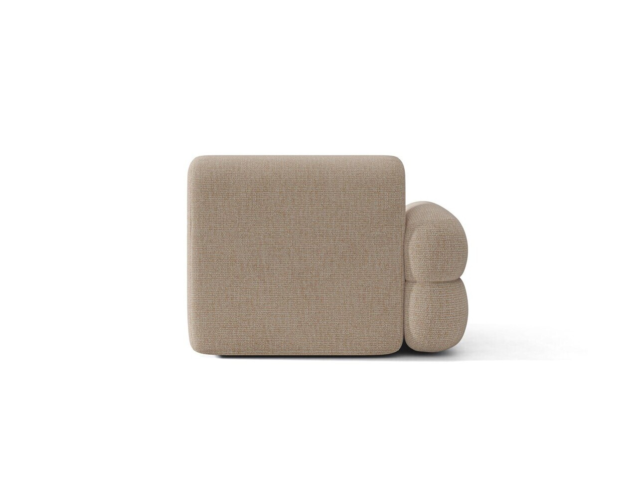 Modul canapea stanga 1 loc, Neo, Micadoni Home, 110x100x83 cm, tesatura Chenille Silencio, bej sand — imaginea 6