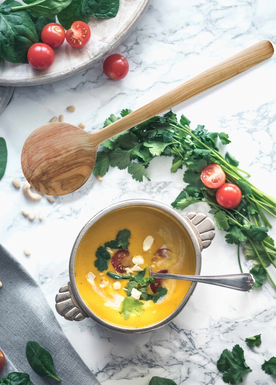 Lingura pentru amestecat, Mia, 280TMA1539, Lemn de maslin, Stejar