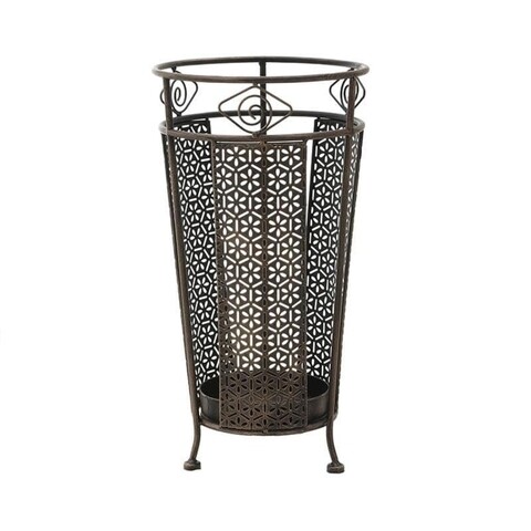 Suport pentru umbrele Antique, InArt, 25x25x50 cm, metal, bronz