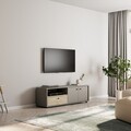 Comoda TV, Inarch, Pao, Gri / Travertin
