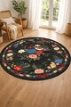 Covor, DC-7523-07, 200x200 cm, Poliester, Negru