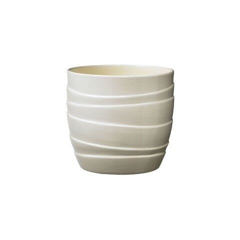 Ghiveci Barletta, ceramica, 16 cm, crem mezoni.ro