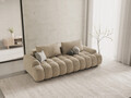 Canapea extensibila 4 locuri, Linz, Cosmopolitan Design, 250x100x84 cm, catifea, bej deschis