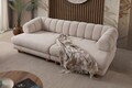 Canapea 3 locuri, Atelier del Sofa, 752EST1156, Lemn de carpen/PAL melaminat, Bej