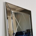 Oglinda decorativa, Neostill, A330D, 65 x 130 x 2.2 cm, mdf, argintiu