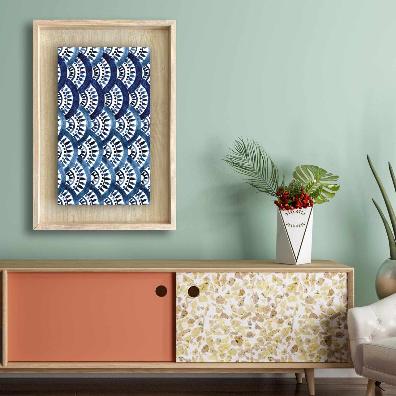 Tablou decorativ, Ahsakca, Fundal: 100% MDF de arțar (grosime: 2,7 mm) Vopsea: 100% MDF (grosime: 5 mm), Multicolor - view 3