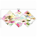 Set 4 tablouri decorative, 4MDF440209549, MDF, Imprimat UV, Multicolor