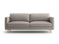 Canapea 3 locuri, Eden, Micadoni, 173x92x90 cm, catifea, gri beton