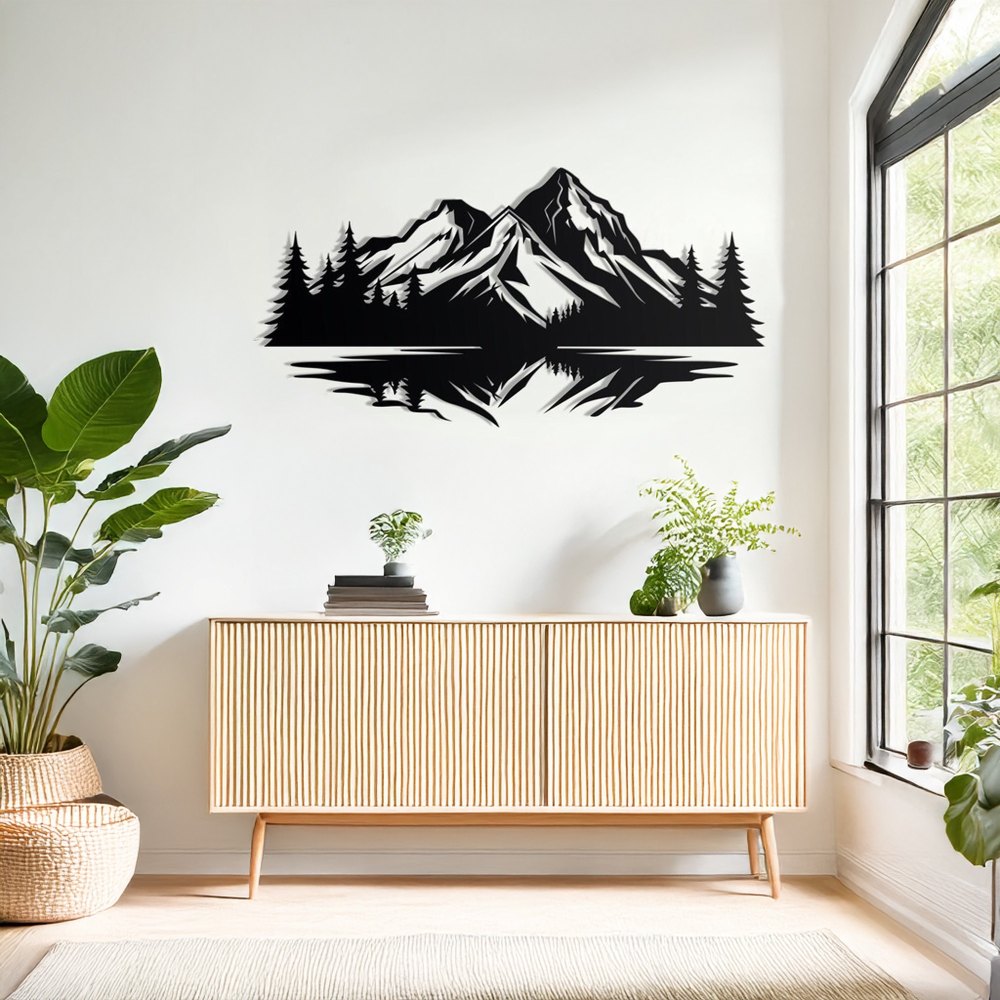 Decoratiune de perete, DCV-1061-MT, Dimensiune: 70 x 50 cm, Negru