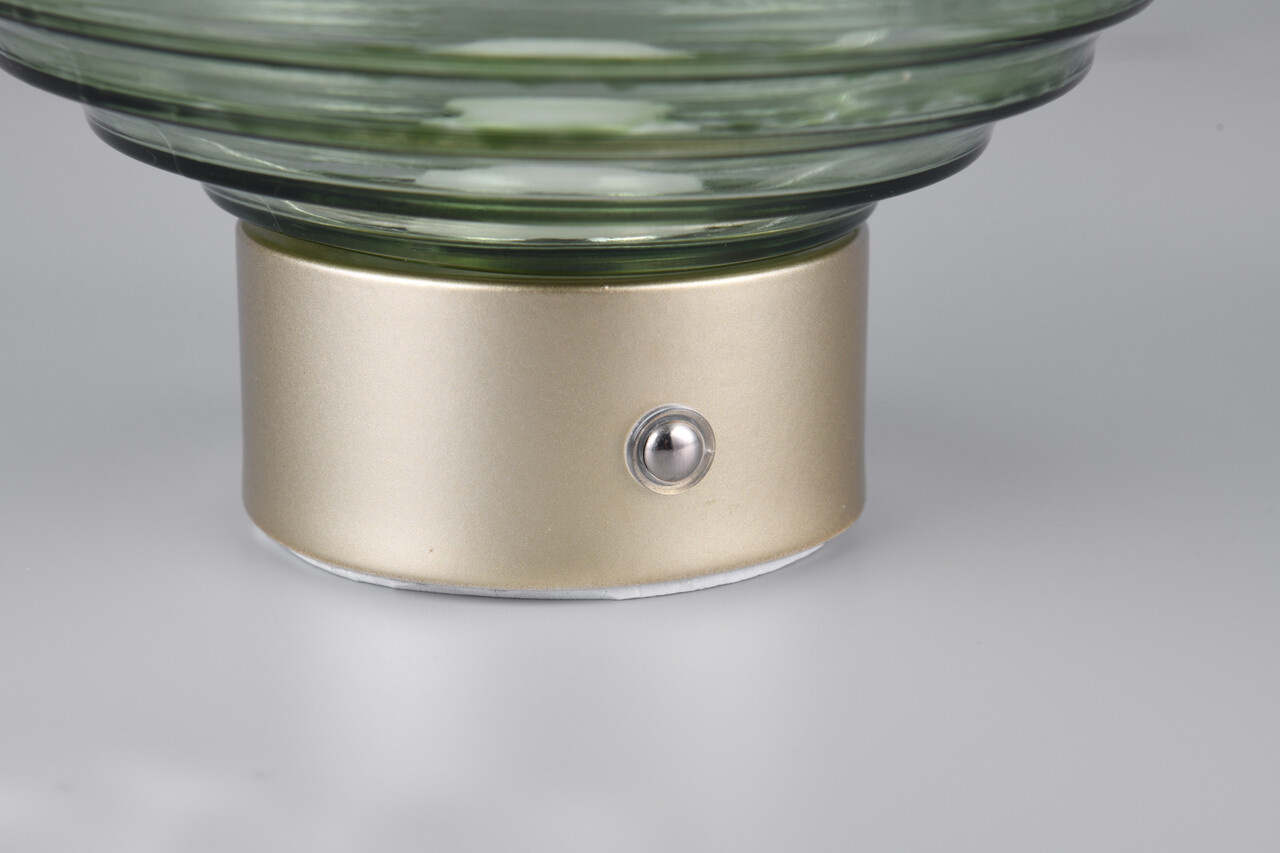 Lampa de masa Earl, RL, 15.5x14.5 cm, 1.5W, 1x SMD, metal, bronz mat/verde