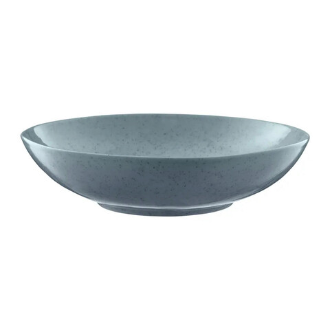 Bol organic, ambition, 22 x 5.1 cm, ceramica cu glazura reactiva, albastru