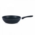 Tigaie wok Black Sand, Heinner, 30 x 8 cm, aluminiu turnat, negru