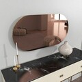 Oglinda decorativa, Siam, Riors, 45x85x2.2 cm, MDF , Bronz / Aur