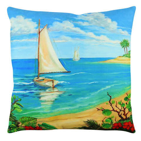 Perna, a12636, 43x43 cm, 50% bumbac / 50% poliester, multicolor