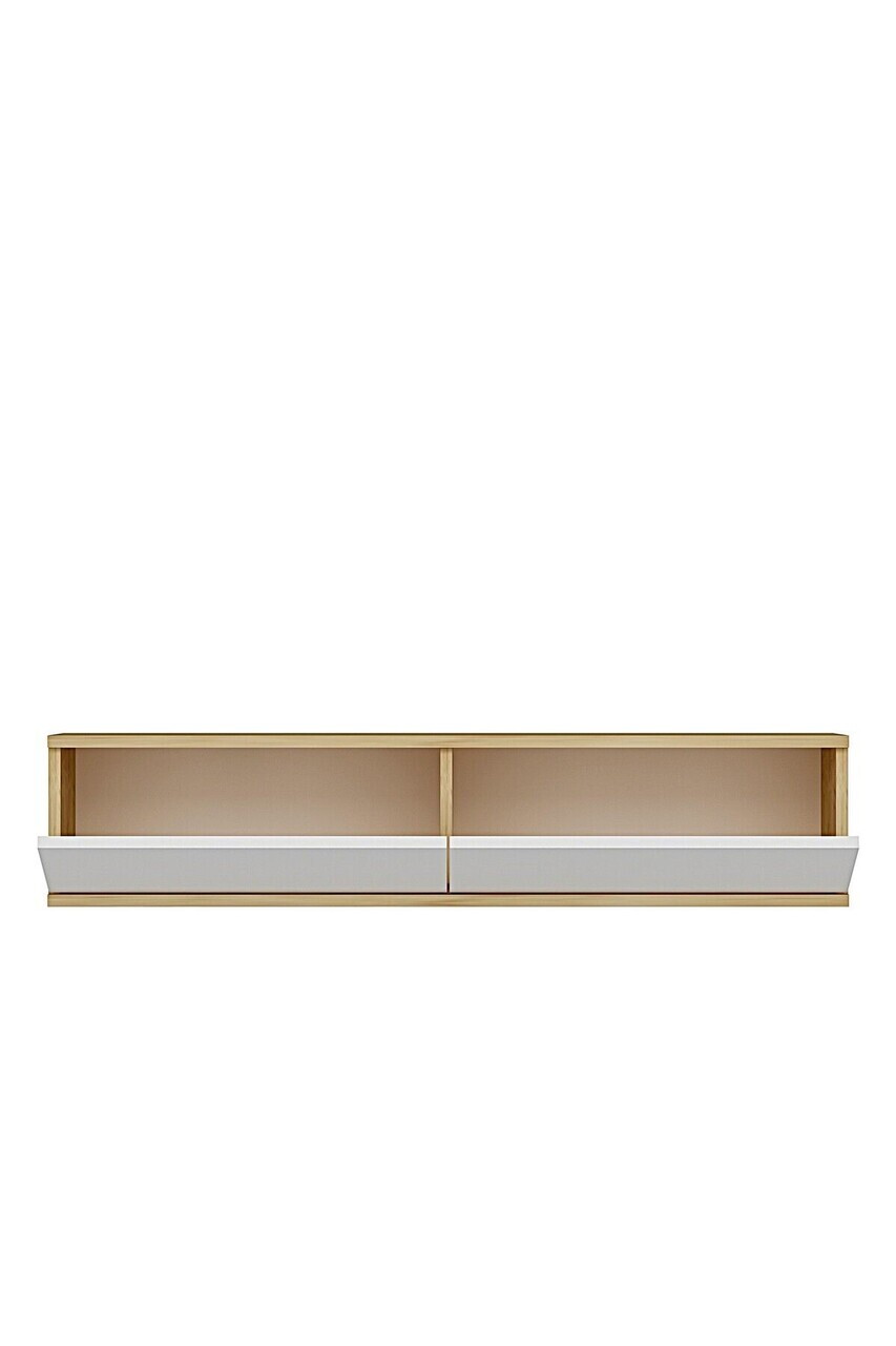 Dulap, Hanah Home, Aplos 120, 120x25.5x29.6 cm, Stejar Safir / Alb — imaginea 6