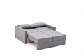 Canapea extensibilă cu 2 locuri, Balcab Home, 825BLC5412, Cadru: 100% LEMN DE BRAD, Gri