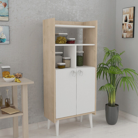 Dulap multifunctional, Lagomood, Lagomood Kiler, 60x140x30 cm, Stejar / Alb Lagomood