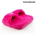 Aparat de masaj pentru picioare InnovaGoods, 30x30x7 cm, cu baterii, roz