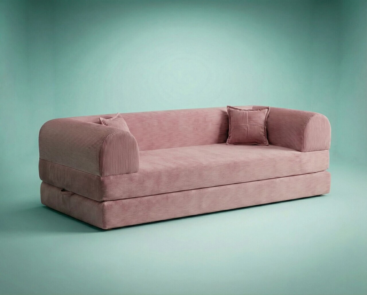 Canapea extensibila 3 locuri, Atelier del Sofa, 118FVL1309, Tesatura plus reiata, Roz - view 7