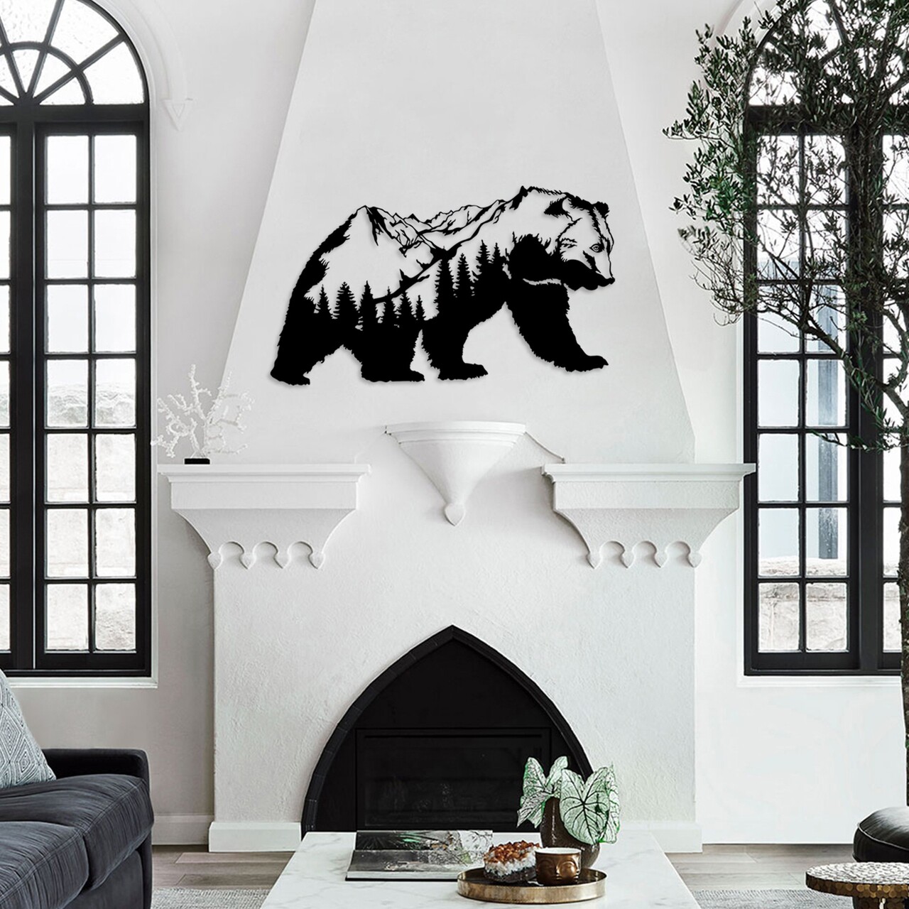 Decoratiune de perete, Orso-1, (Grosime: 1,5 mm), Negru - view 4