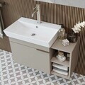 Dulap de baie cu chiuvetă, Hanah Home, Likya 82, 82x54x38.6 cm, PAL, Gresie