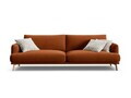Canapea 4 locuri, Naomi, Micadoni Home, 230x95x75 cm, catifea, teracota