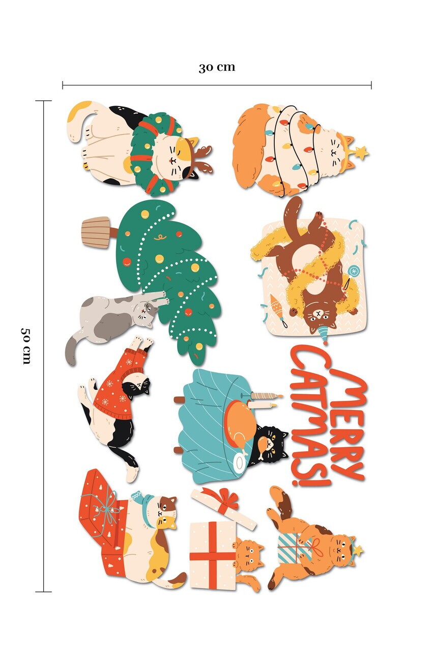 Sticker decorativ, 309023, 30 x 50 cm, Multicolor — imaginea 2