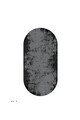 Covor, CLR-1185OVAL-2000, 60x150 cm, Poliester, Antracit