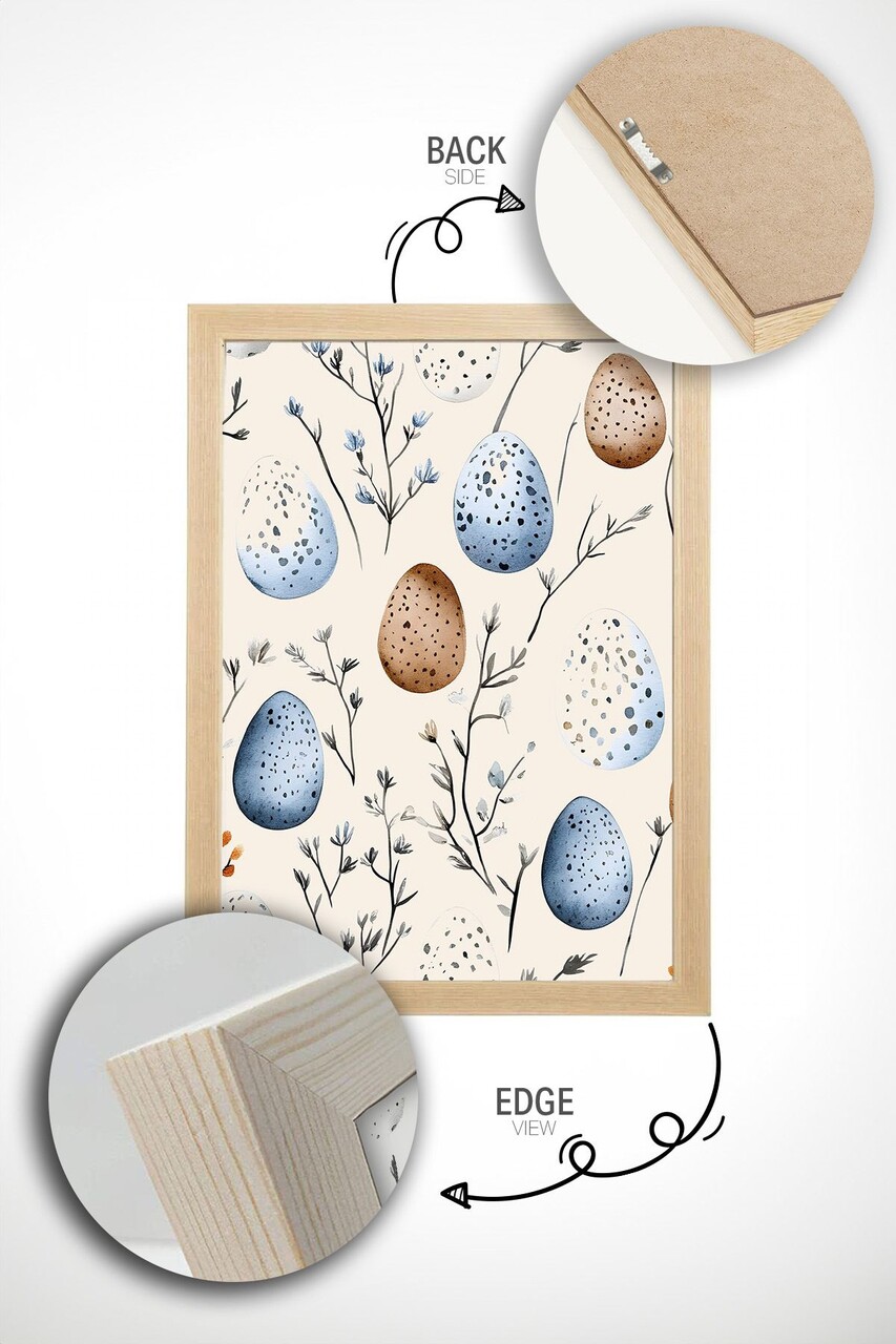 Tablou decorativ, Arteastermodel10-3348, Vopsea: 100% MDF (grosime: 2,7 mm), Multicolor - view 4