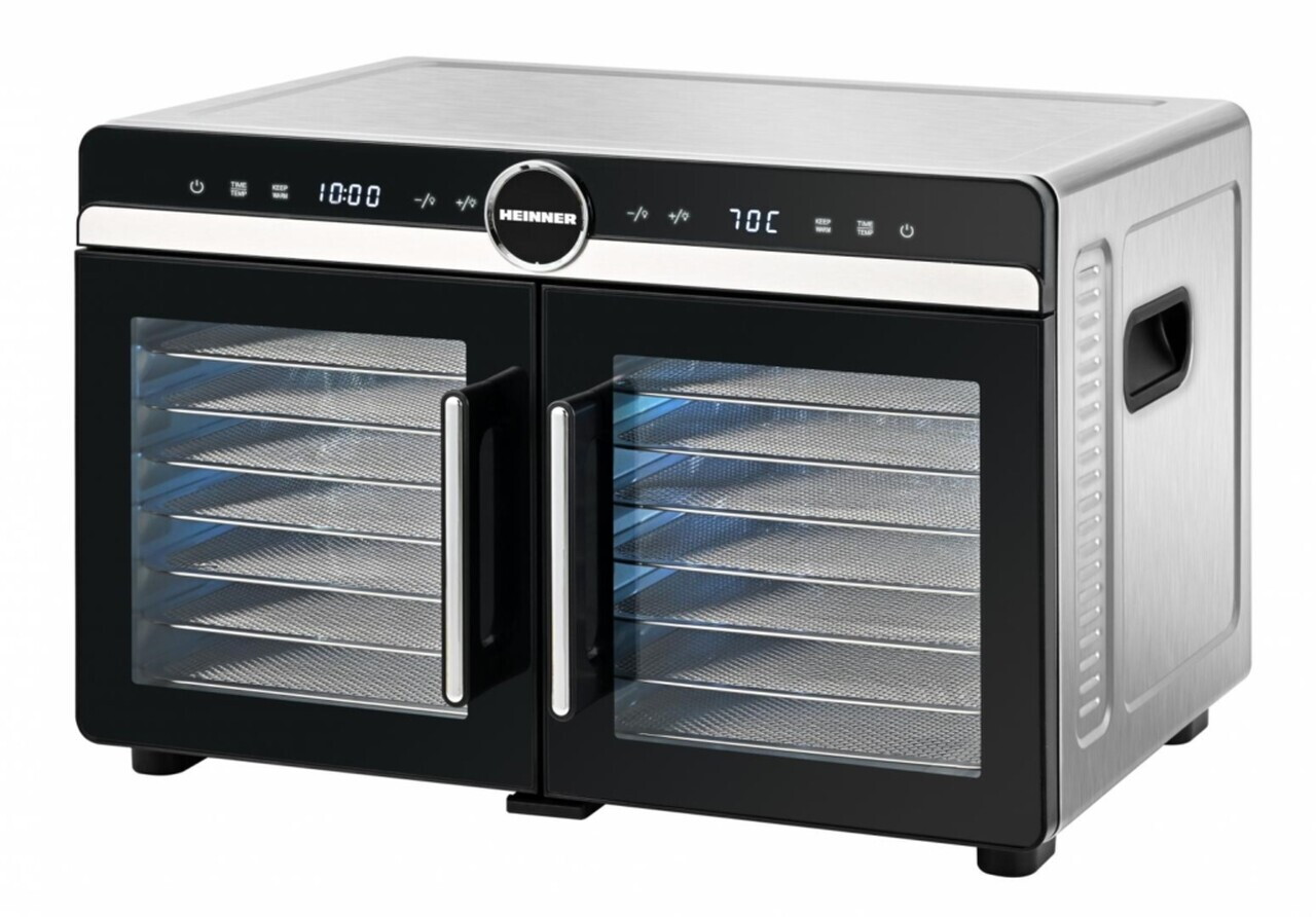 Deshidrator fructe si legume DualDry Elite, Heinner, 1200-1400W, argintiu/negru - view 9