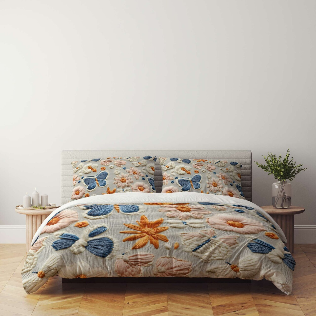Set husă de pilotă dublă (FR), L'essentiel Maison, FLW_DVT25-12, Multicolor - view 3