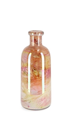 Vaza Marala, Bizzotto, Ø 13 x 31 cm, sticla, handmade, portocaliu
