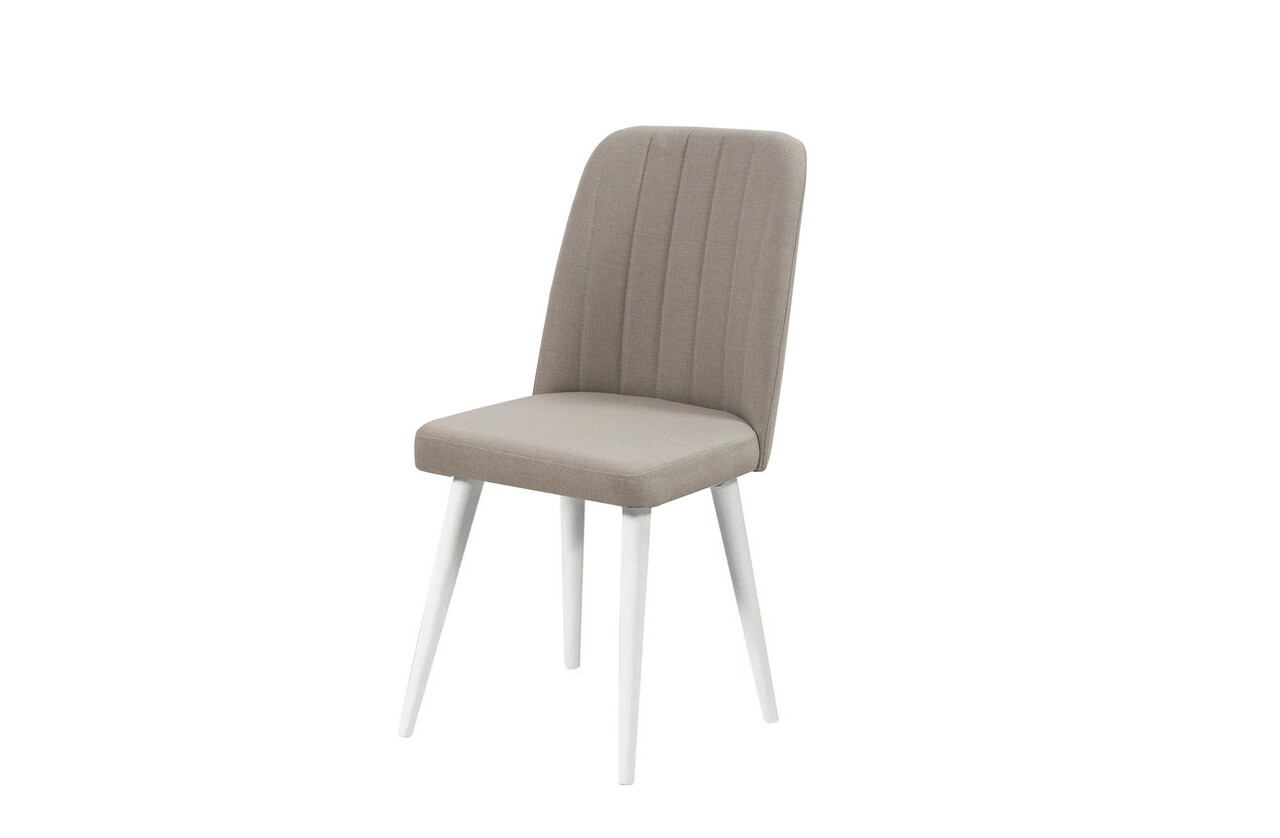 Set masa extensibila si scaune, Hanah Home, Vina 1005 5, Alb / Crem - imagine 10