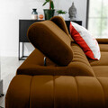 Coltar extensibil dreapta 3 locuri ELTAP, RT-45LO, Grayson, 278x205x92 cm, lemn/poliester, mustar