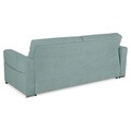 Canapea extensibila cu 3 locuri si lada, Madi, L.224 l.94 H.90, stofa, menta